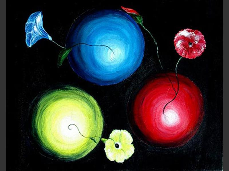Original Artwork - Space Flowers