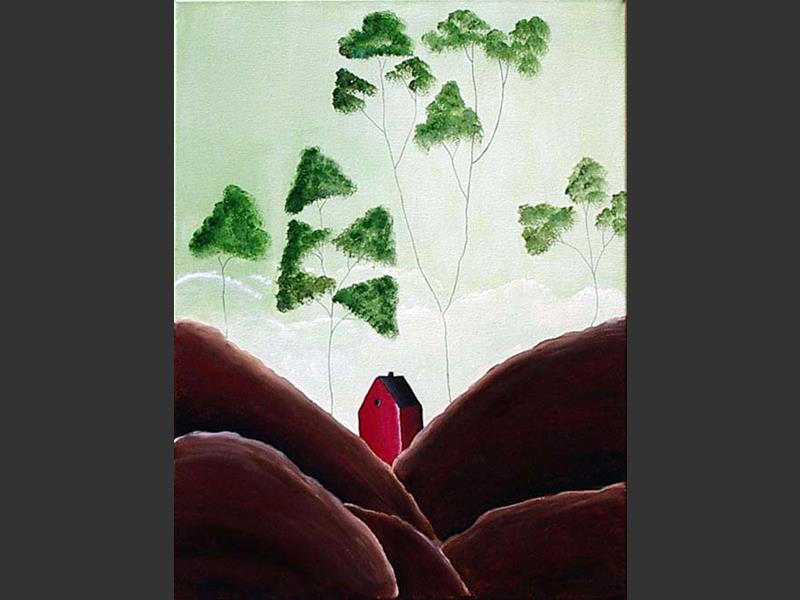 Original Artwork - Red Barn