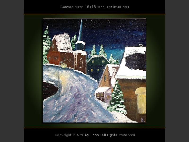 Original Artwork - Winter Night