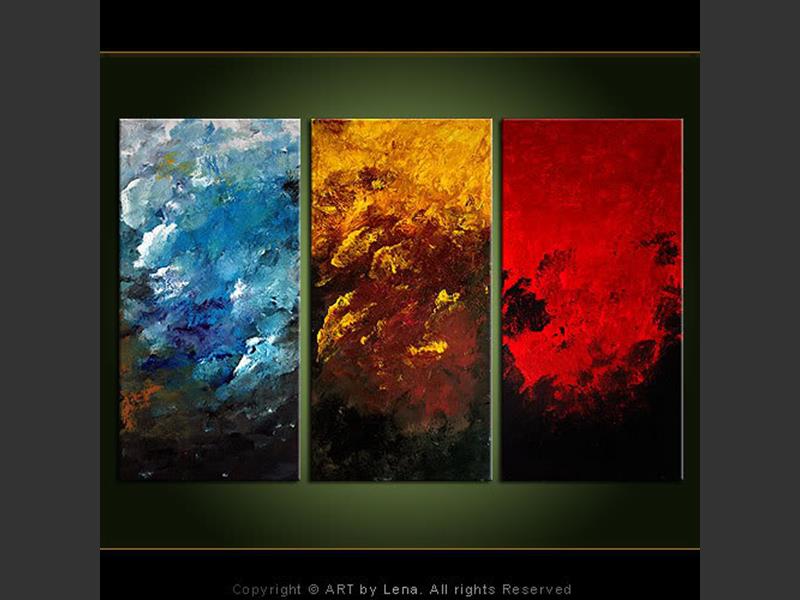 paintings of nature abstract. Original Artwork - Jewels of