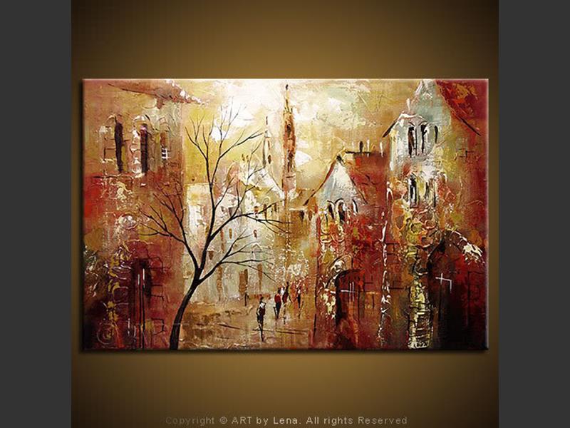 Original Artwork - Old Town: First Snow