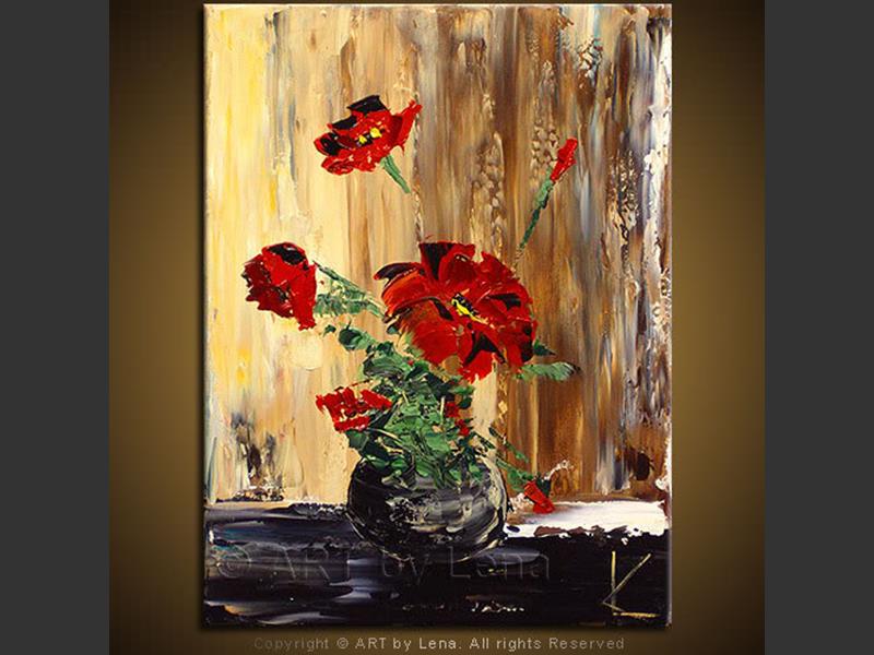 Original Artwork - Bouquet: Red