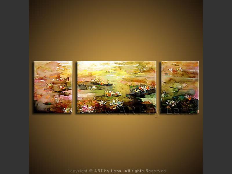 Original Artwork - Pink Water Lilies