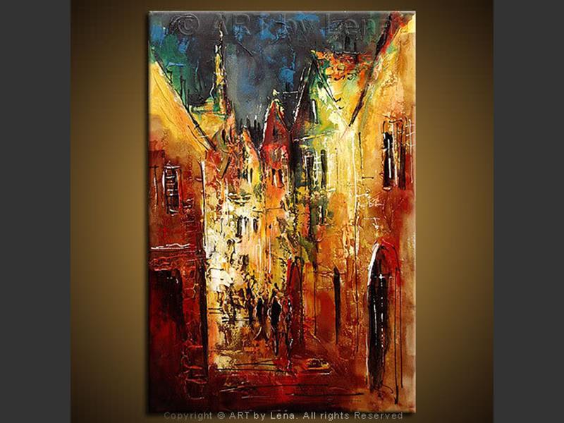 Original Artwork - Charming Streets of Bern