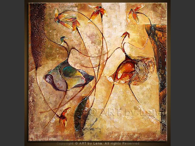 Dance painting "Dancing Flowers&quot