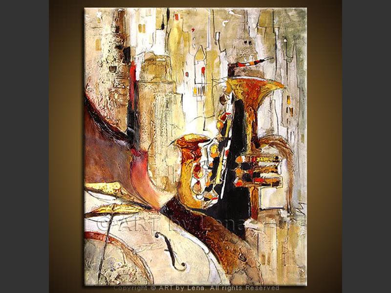 Original Artwork - Sax and Trumpet