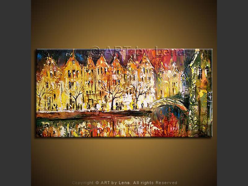 Original Artwork - Amsterdam Canal