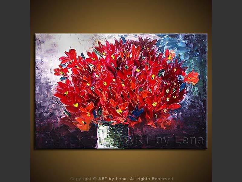 Original Artwork - Flame Bouquet: Night