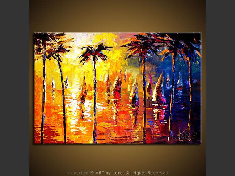 Original Artwork - Palm Beach Sails