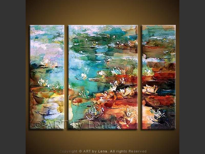 Original Artwork - Lily Pond: Evening