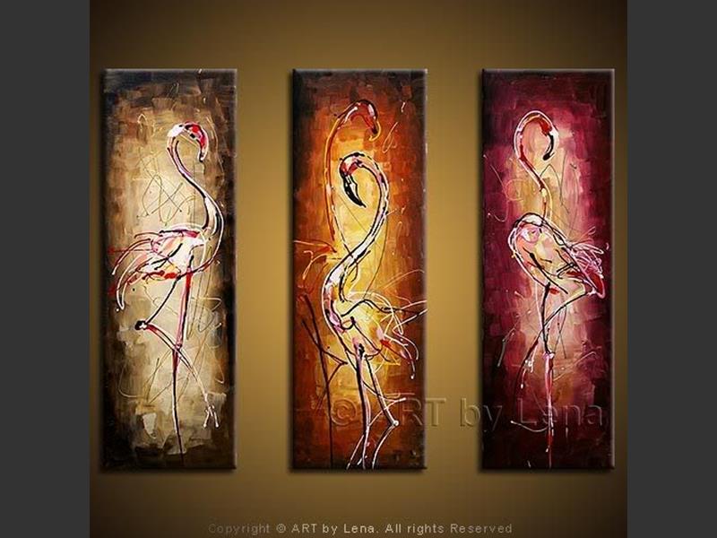 Original Artwork - Flamingos