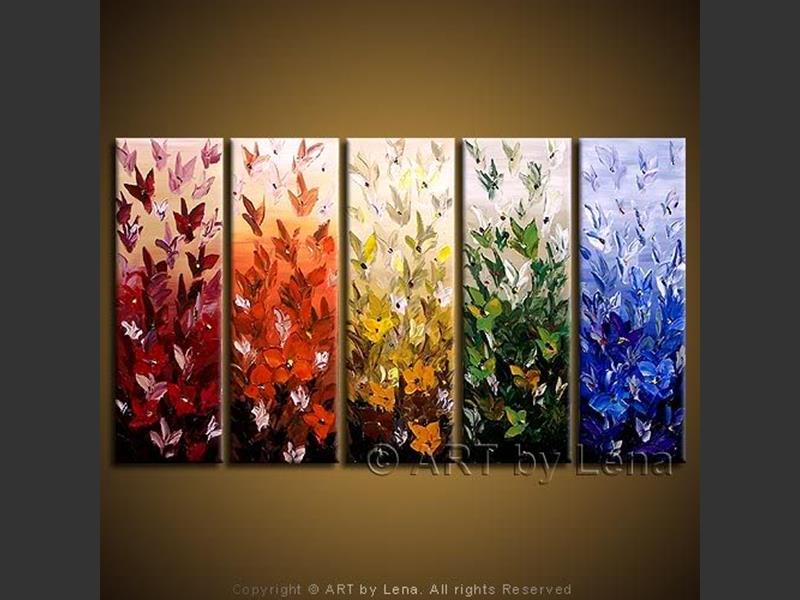 Original Artwork - Floral Rainbow