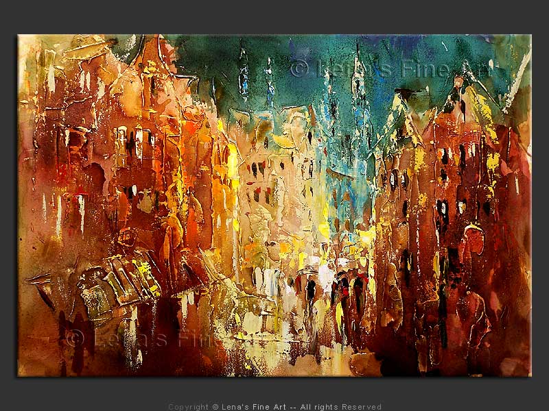 Original Artwork - Evening in Antwerp