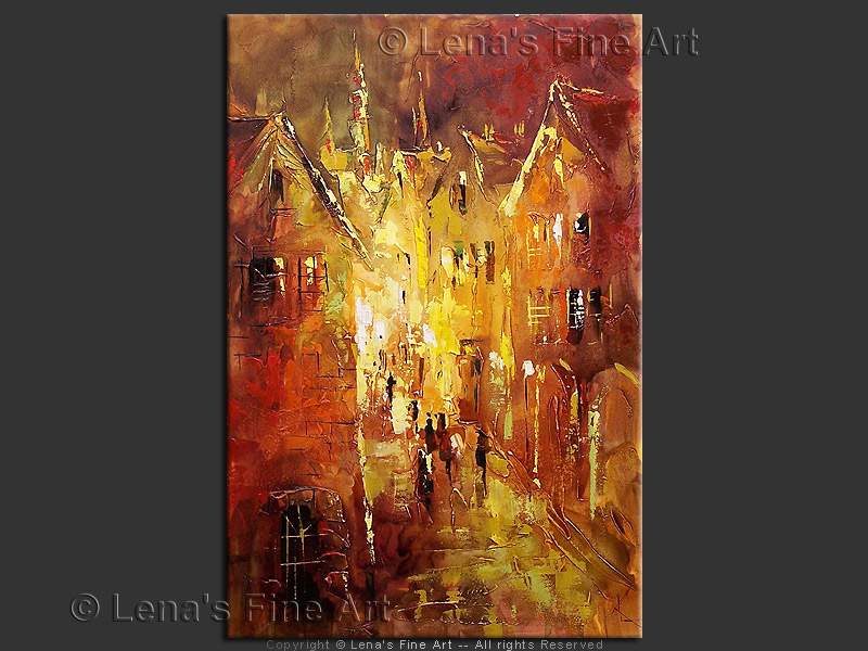 Original Artwork - Old Riga Nights