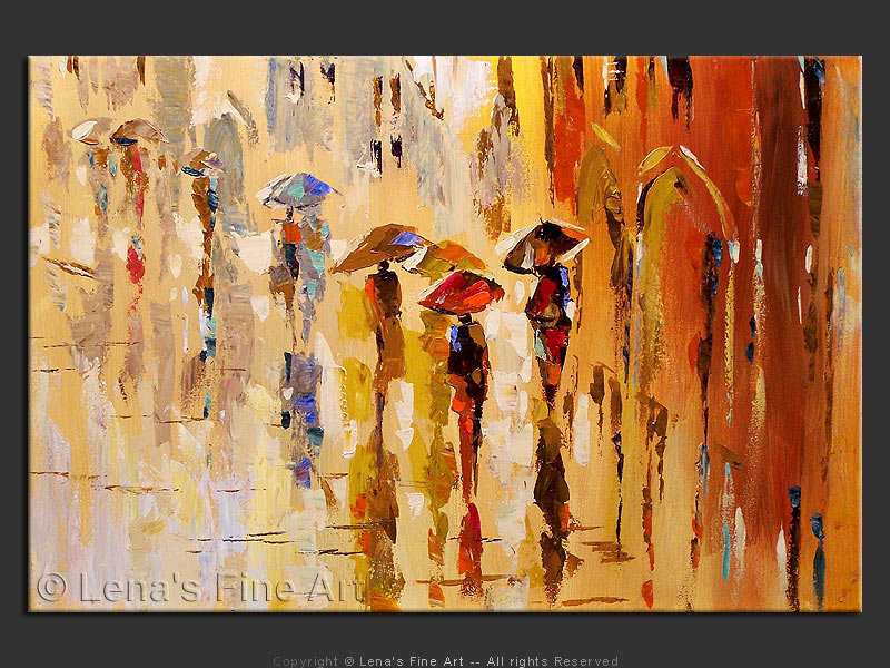 Original Artwork - Morning in Paris. Rain.