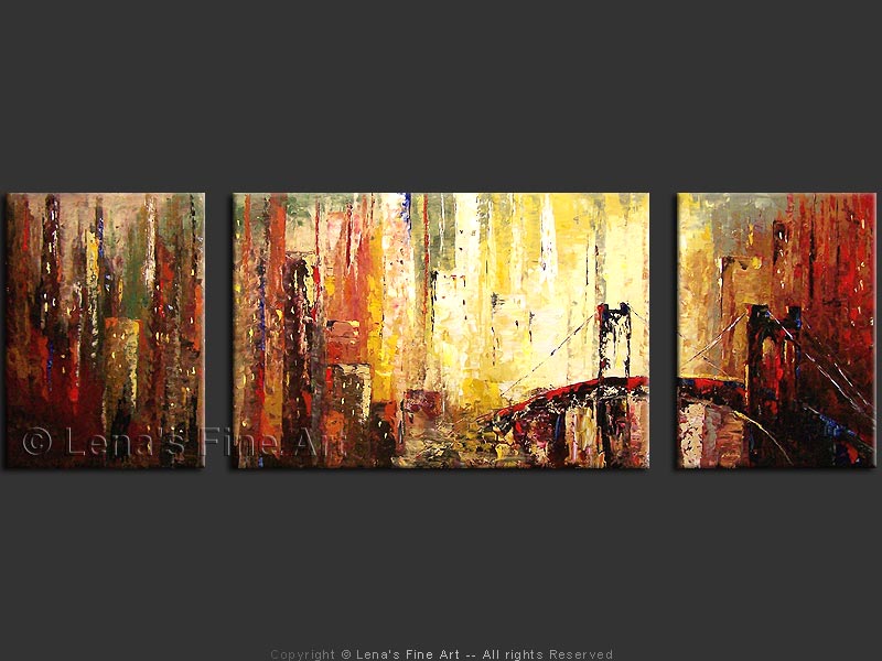 Original Artwork - Brooklyn Bridge in the Night