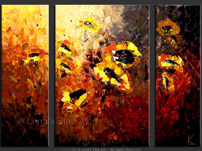 Original Artwork - Sunflowers of the South Wind