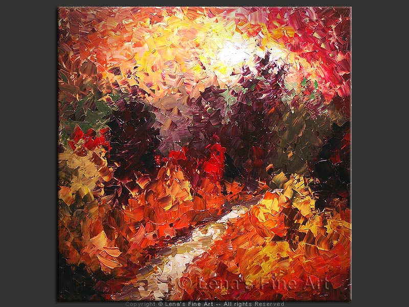 Original Artwork - Autumn Forest Sunset