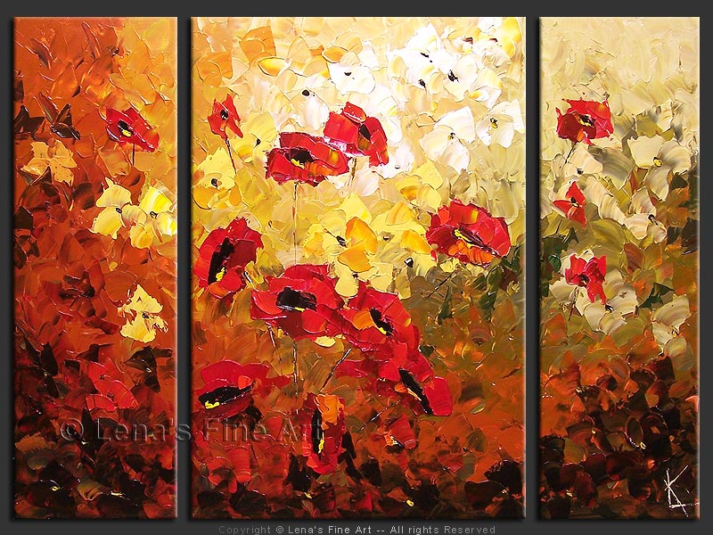 Original Artwork - Beautiful Poppies