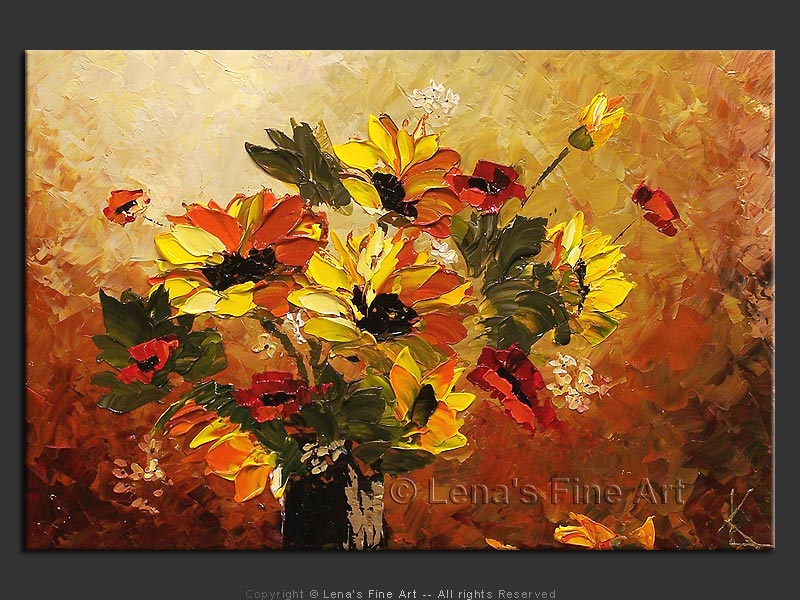 Original Artwork - Sunflowers Bouquet