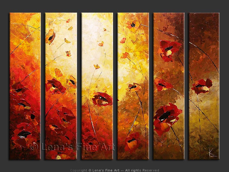 Original Artwork - Poppies at Sunset