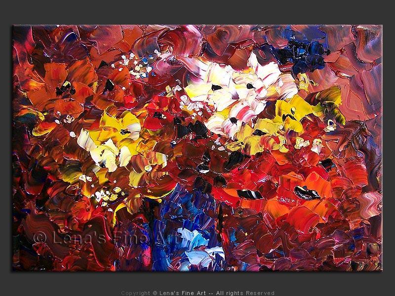 Original Artwork - Bordeaux Bouquet