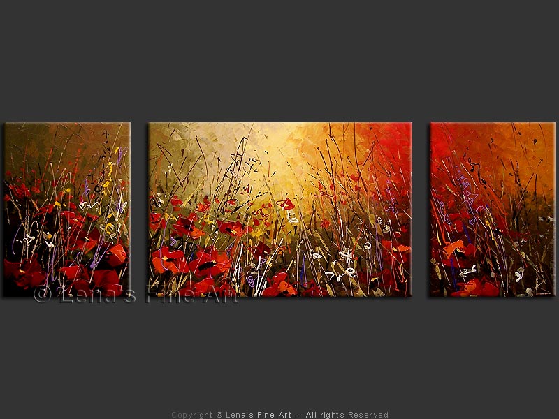Original Artwork - Scarlet Poppy Field