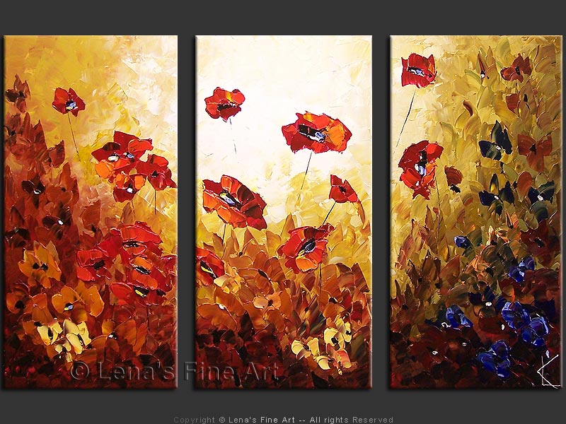 Original Artwork - Tender Poppies