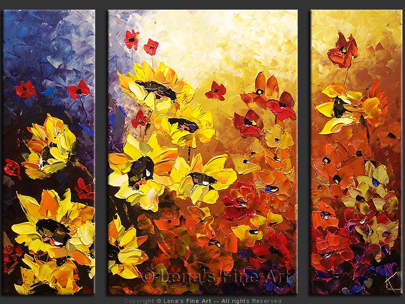 Original Artwork - Majestic Sunflowers