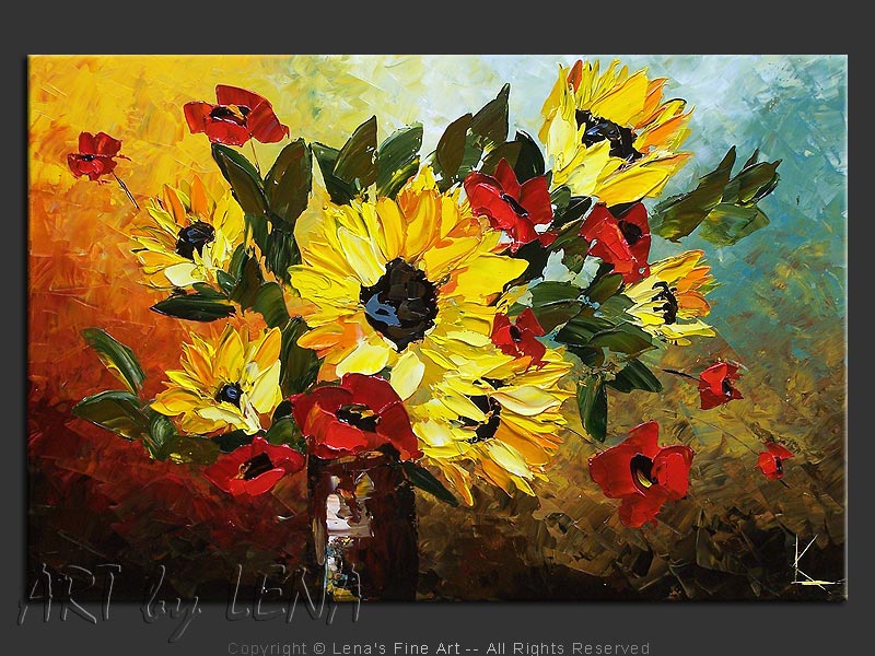 Original Artwork - Blue Morning Bouquet