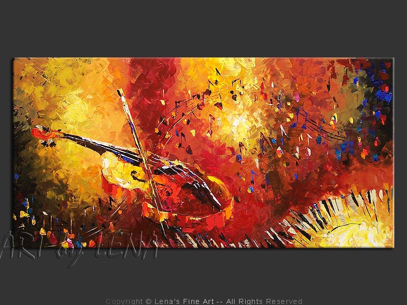 Viola painting "Guarneri del Gesu &quot