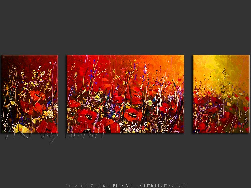 Original Artwork - Red Fields