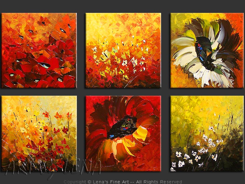 Original Artwork - Wonderful World Of Flowers