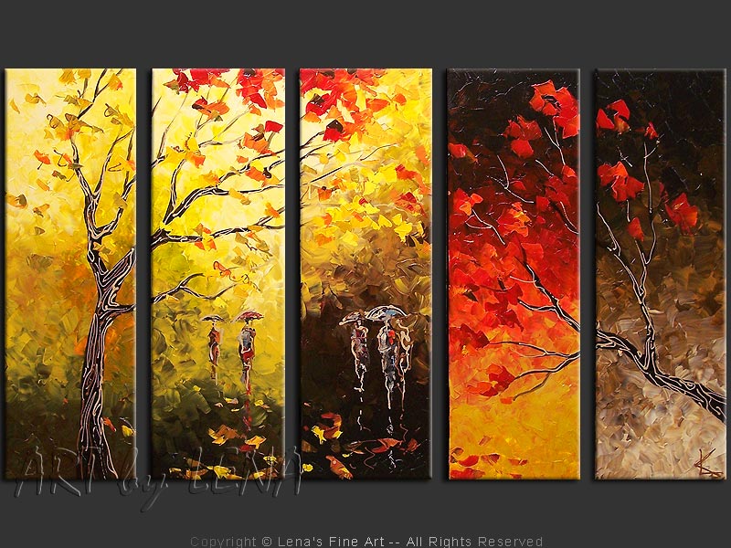 Original Artwork - Rain Silhouettes