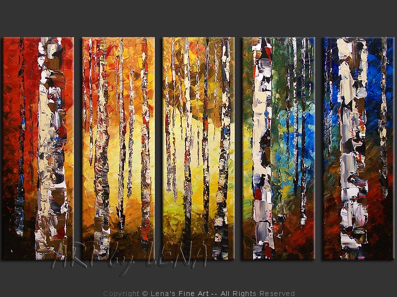 Original Artwork - Birch Forest Morning
