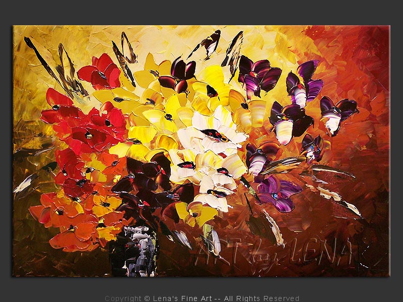 Original Artwork - Viola Bouquet