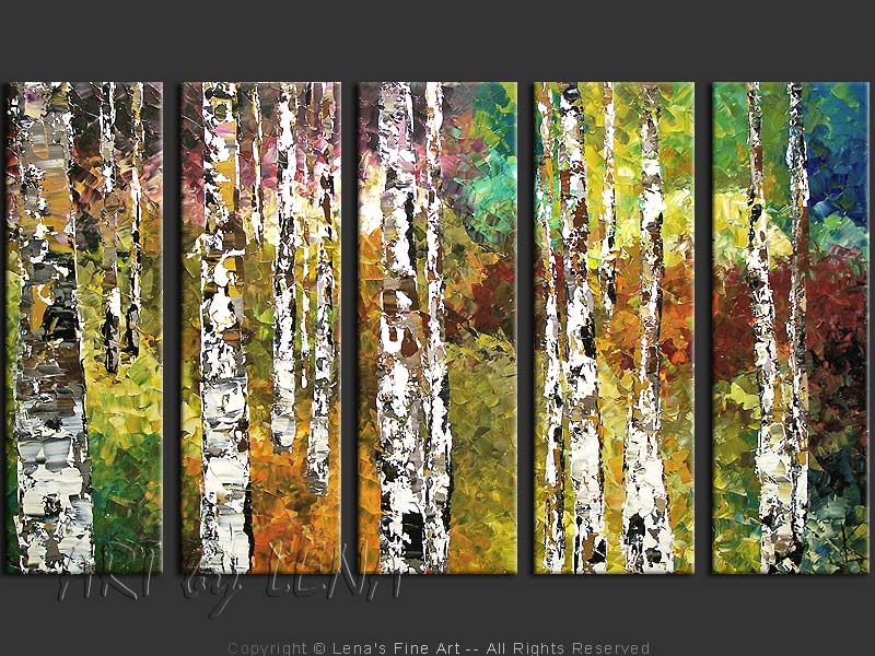 Original Artwork - Birches In Spring