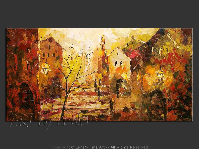 Original Artwork - Old Town: The Autumn Mood