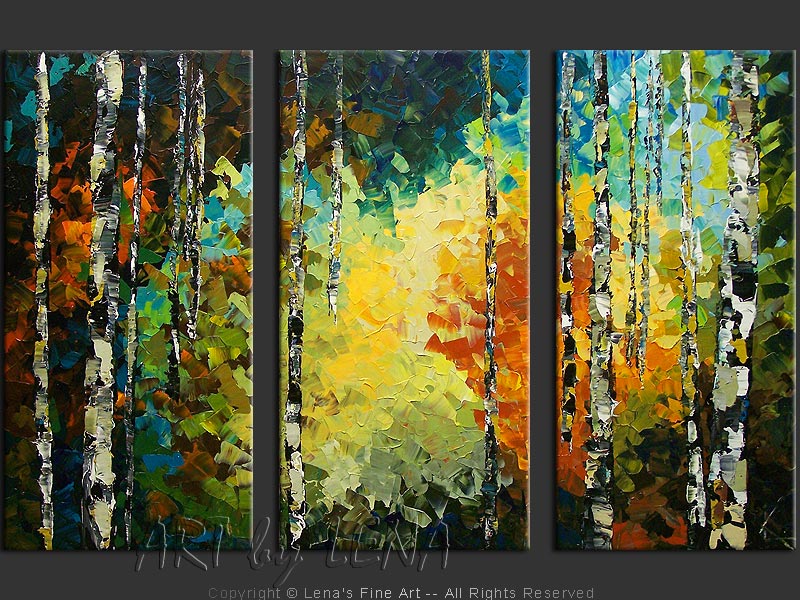 Original Artwork - Aspen Forest Morning