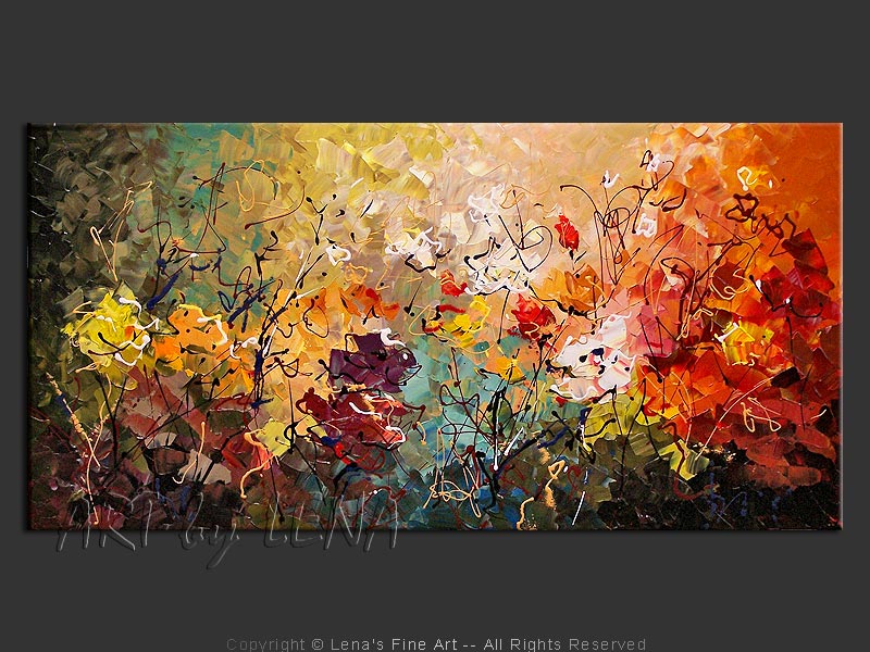 Original Artwork - Rose Garden In Bloom