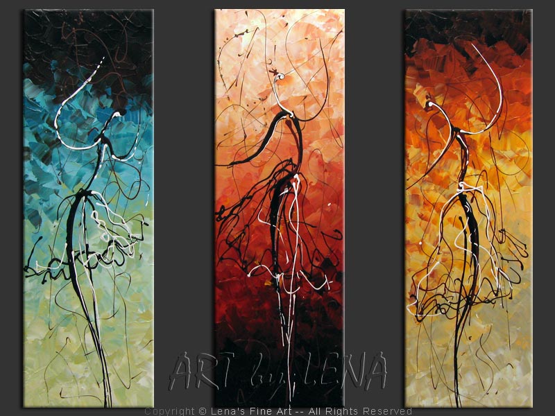 Original Artwork - Dancing Silhouettes