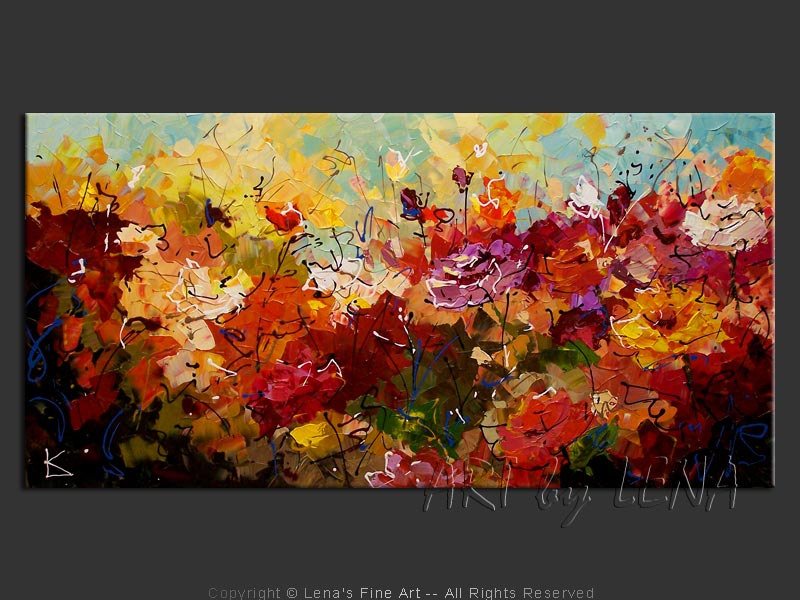 Original Artwork - Rose Garden In The Fall