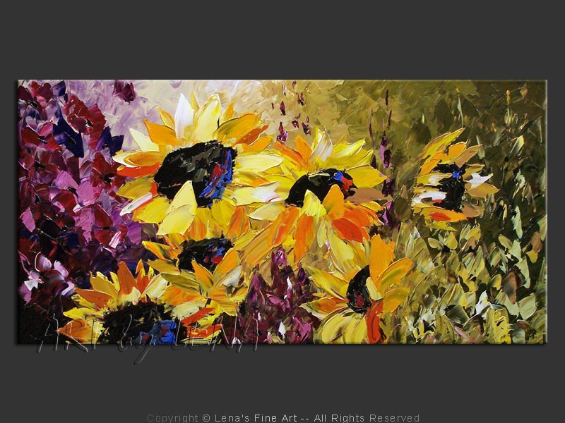 Original Artwork - Sunflower Fields Forever