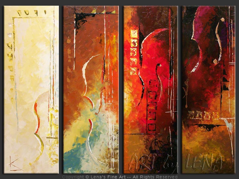 Original Artwork - Art Deco Quartet