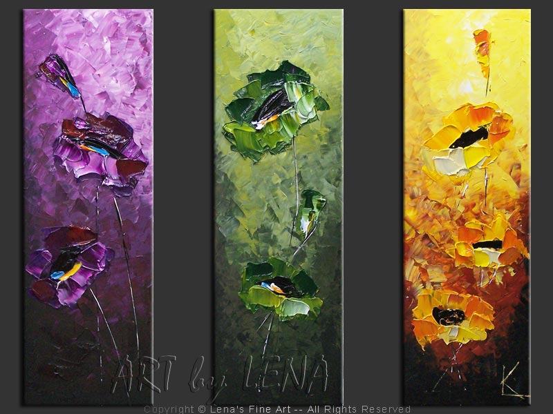 Original Artwork - Chameleon Flowers