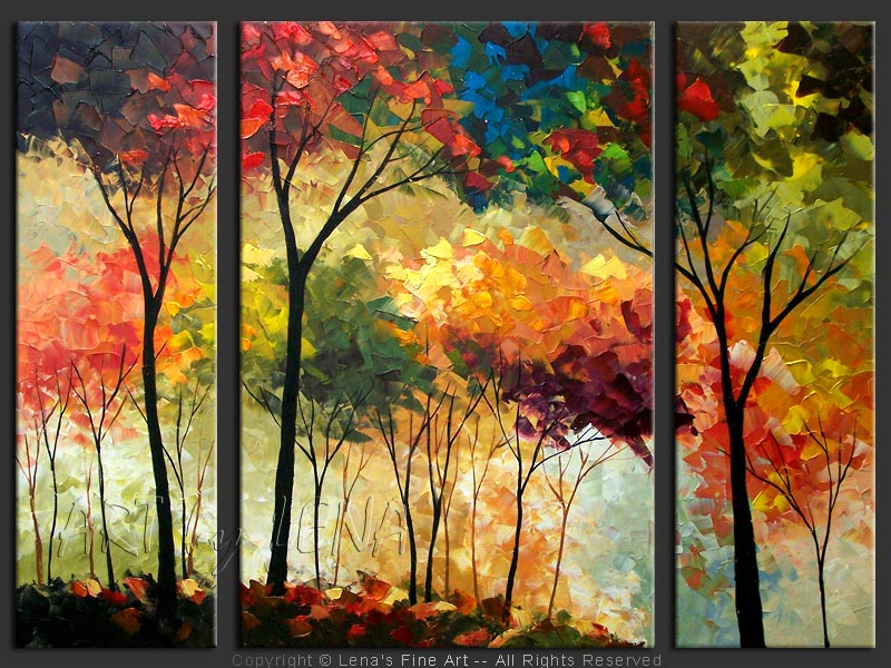 Original Artwork - Rainbow Forest