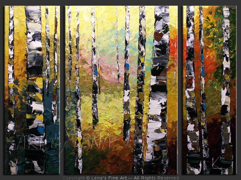 Original Artwork - White Birches