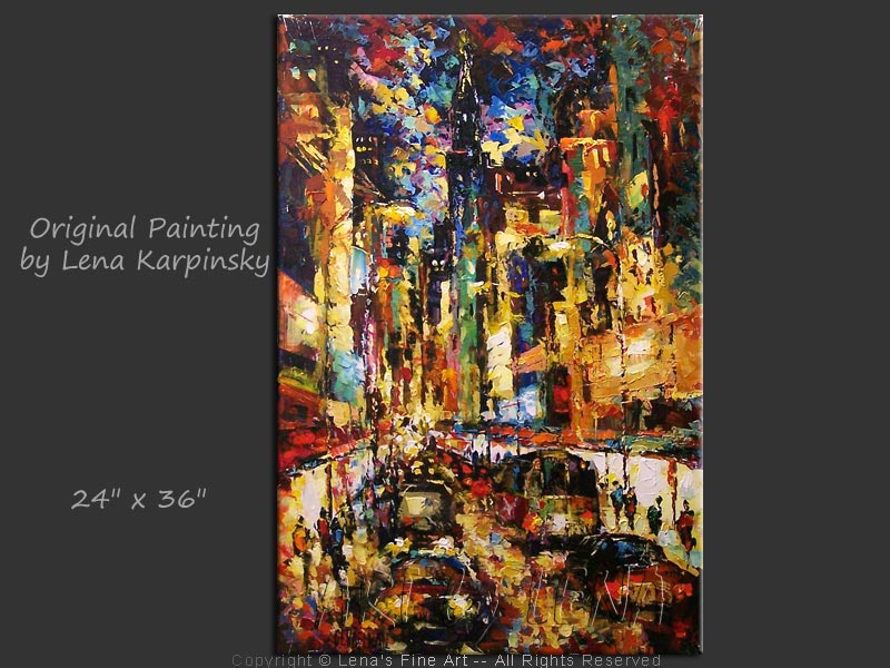 Original Artwork - Downtown Traffic