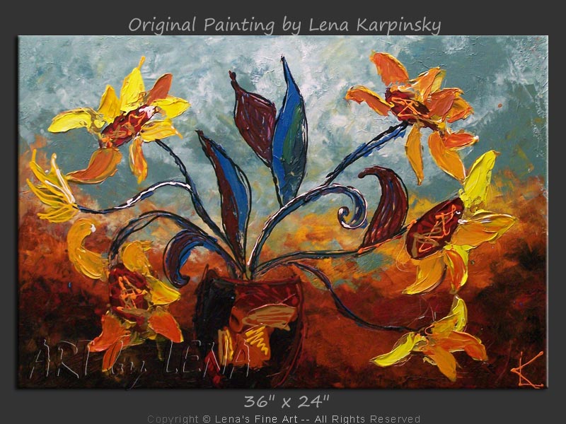 Original Artwork - Flowers Of My Dreams
