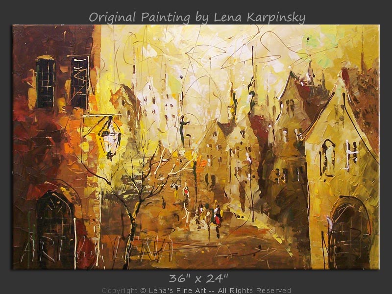 Original Artwork - Quiet Street In Old Brugge